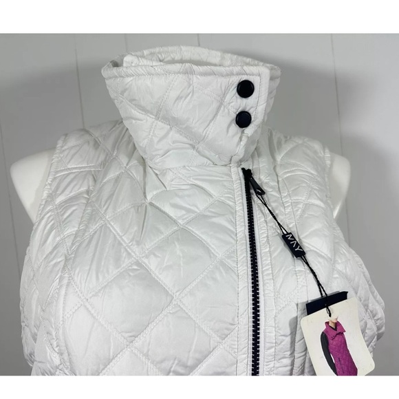 NWT Marc New York Andrew Marc Quilted White Vest Women's Size XL - Picture 2 of 11